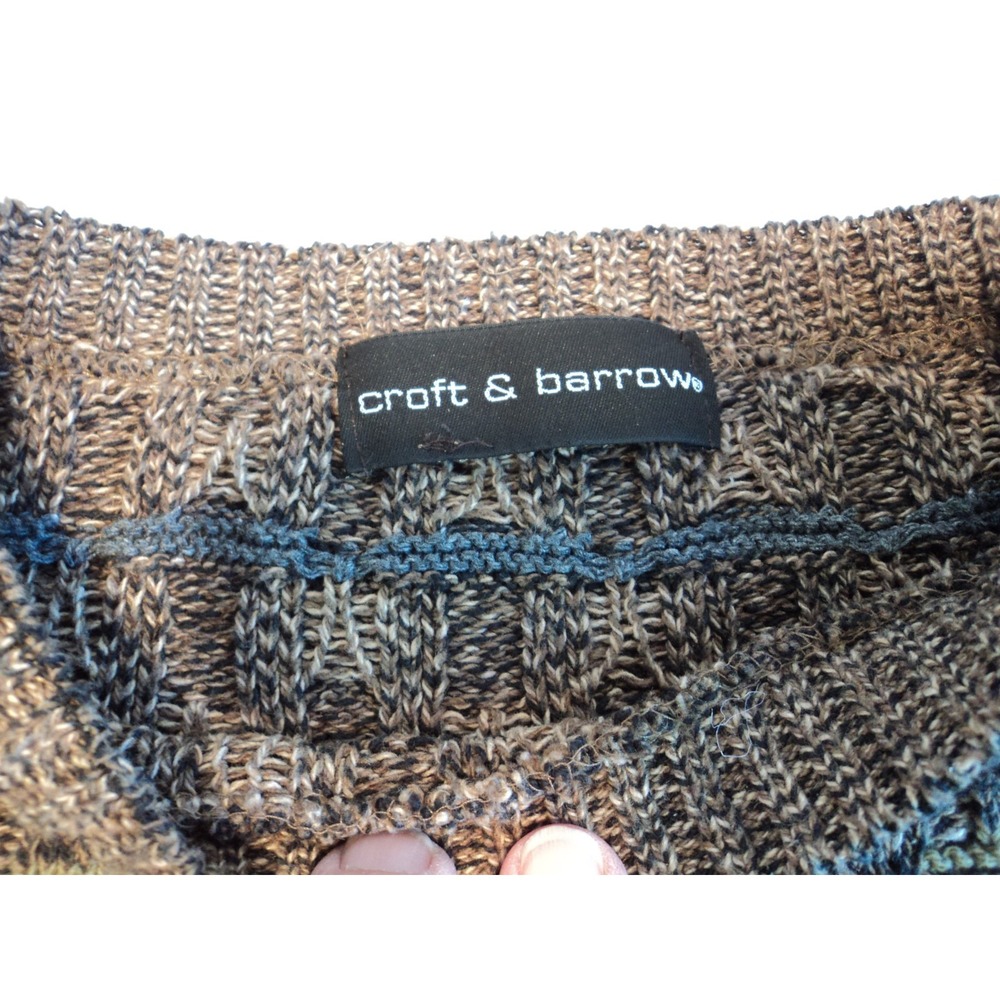 Croft & Barrow Men's Vintage Brown Sweater Size L - Picture 4 of 8